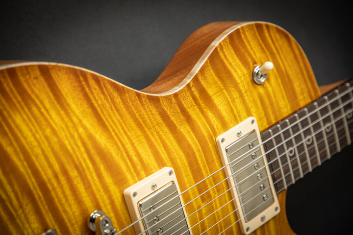 Orca Faded Sunburst Fat Back Exceptional Curly Maple Top (93001)