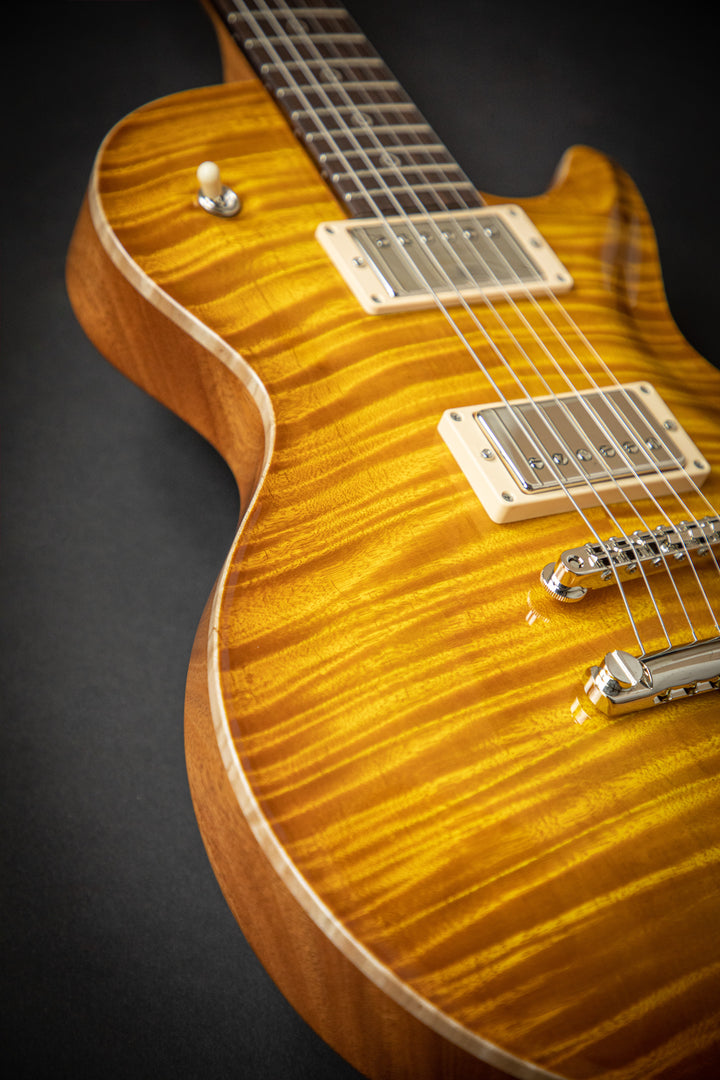 Orca Faded Sunburst Fat Back Exceptional Curly Maple Top (93001)