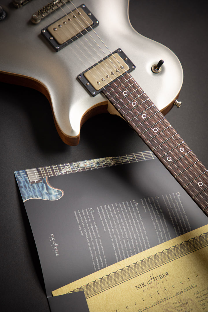 Orca Worn Platinum Silver Exp Curly Maple Neck (03372)