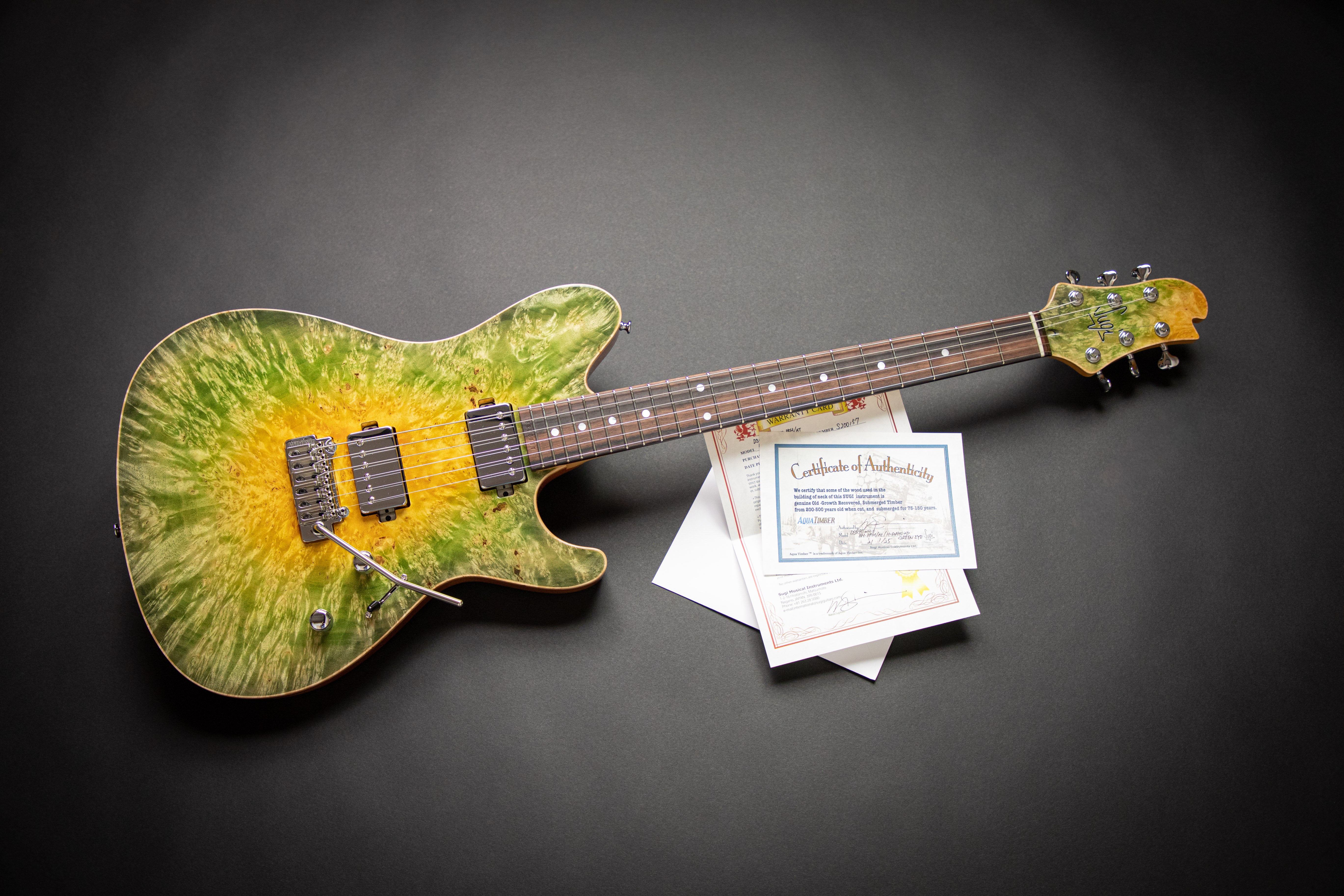 Sugi DS496 WE Green Eye (S200157) – Guitars Rebellion