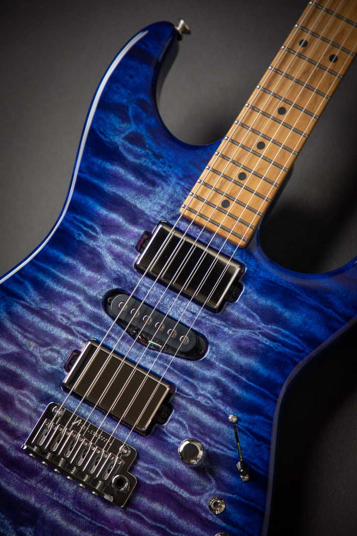 Drop Top Abalone to Deep Ocean Blue Burst (110520A)