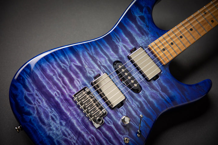 Drop Top Abalone to Deep Ocean Blue Burst (110520A)