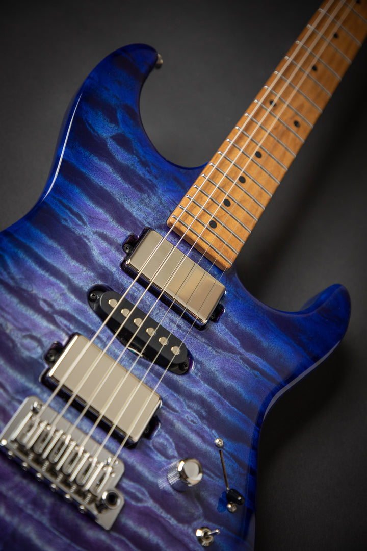 Drop Top Abalone to Deep Ocean Blue Burst (110520A)