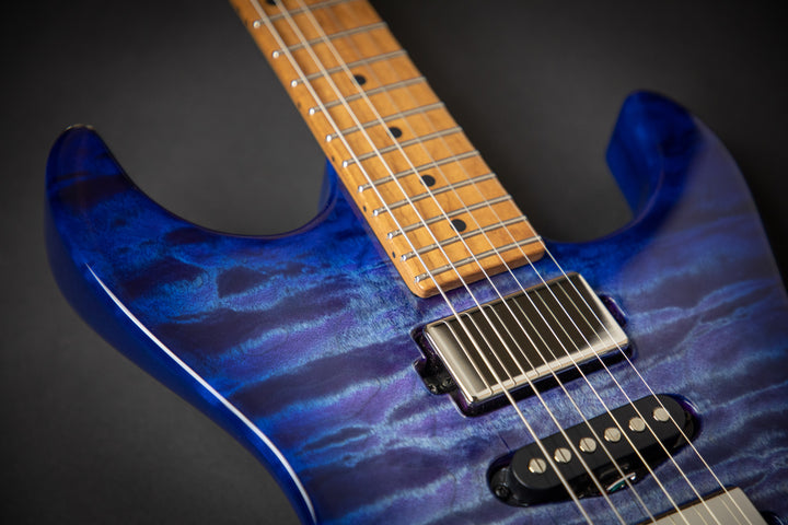 Drop Top Abalone to Deep Ocean Blue Burst (110520A)
