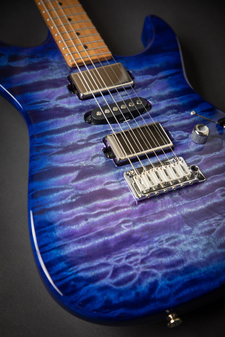 Drop Top Abalone to Deep Ocean Blue Burst (110520A)