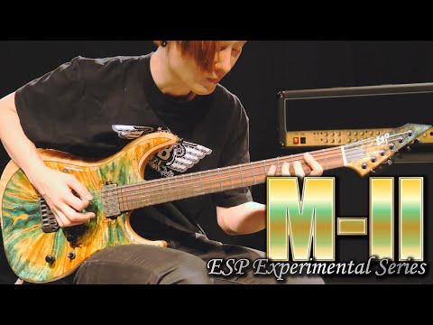 ESP Custom Shop M-II NT Buckeye Burl Experimental Green Stained